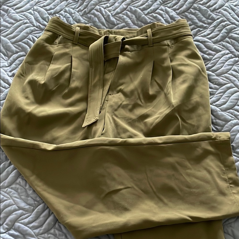 Ann Taylor High Rise Tie Trouser